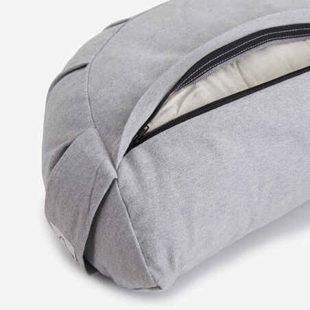 Yoga and Meditation Half-Moon Cushion - Grey
