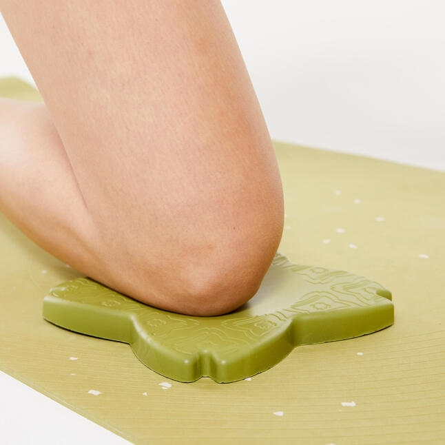 Yoga pad / kussen voor knieën en polsen roodbruin KIMJALY Decathlon.nl
