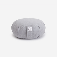 ZAFU / COUSSIN ROND  DE YOGA ET MEDITATION GRIS CHINE