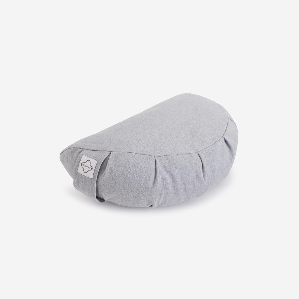 Yoga/Meditation Crescent Cushion - Grey