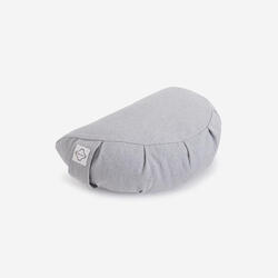 Coussin demi-lune de yoga et méditation, gris
