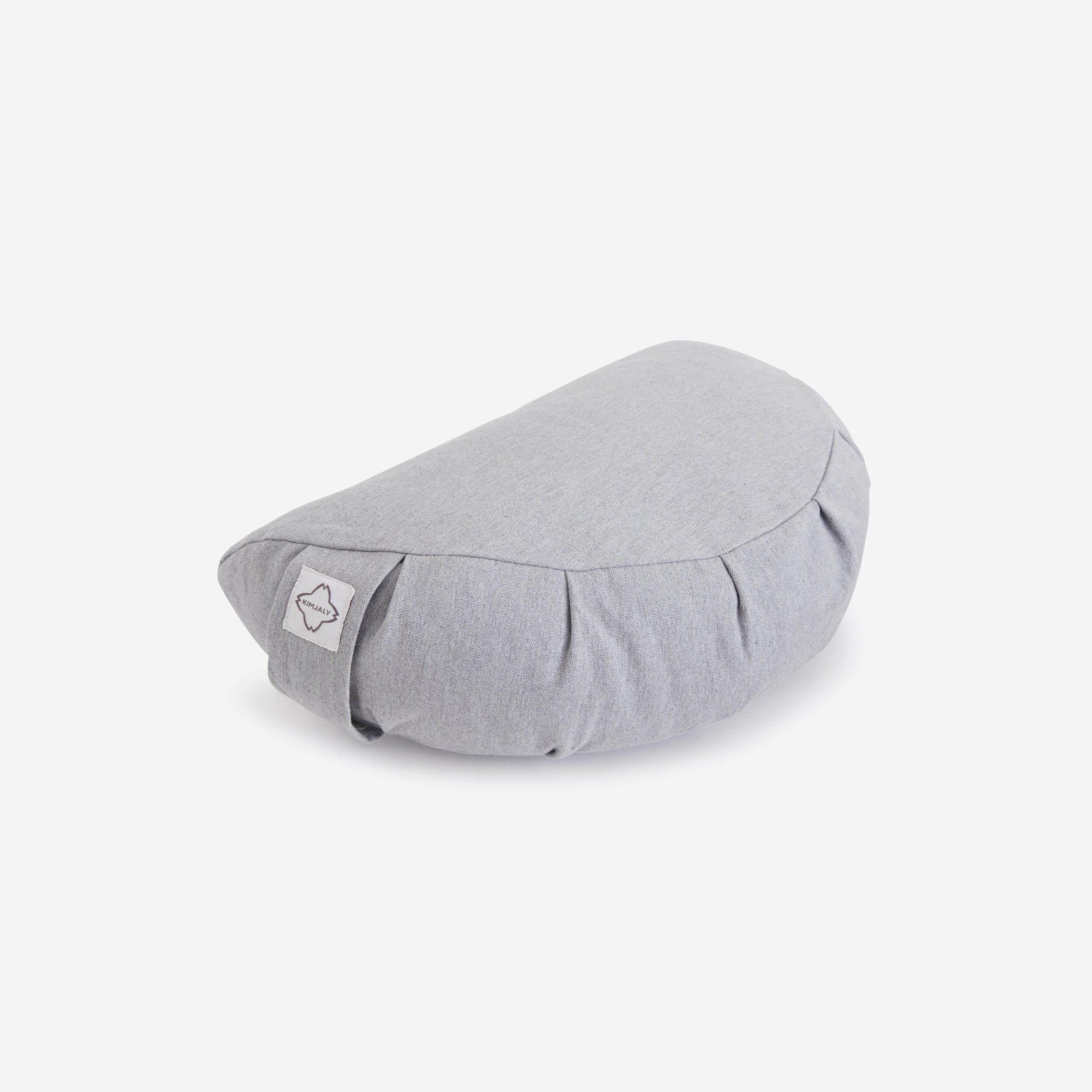 Kimjaly - Coussin De Yoga / Meditation 1/2 Lune Gris - Zafu - Materiel Yoga / Pilates - Bleu - Taille Unique - Decathlon