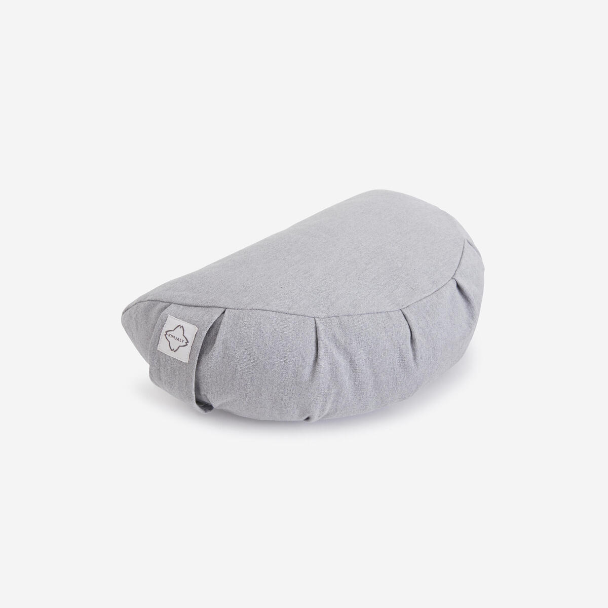 Coussin demi-lune de yoga et méditation, gris