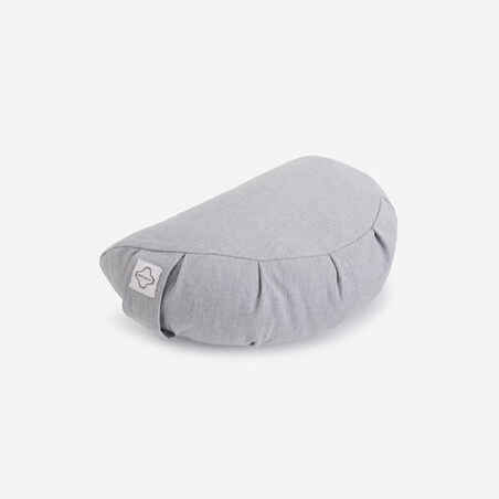 Yoga/Meditation Cushion 1/2 Moon - Grey