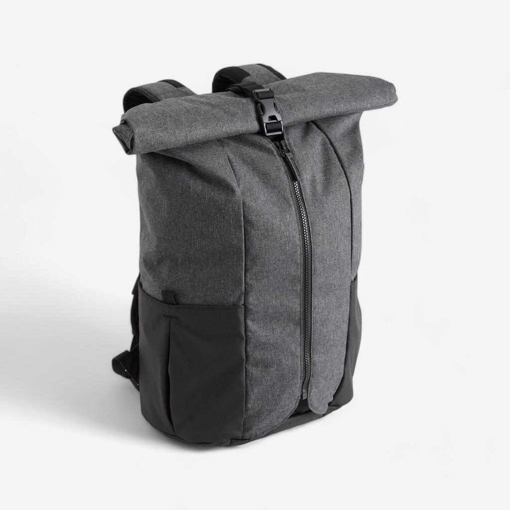 Rucksack für Yogamatte - grau/schwarz