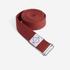 Cotton Yoga Strap Belt with a metal buckle -Terracotta brown