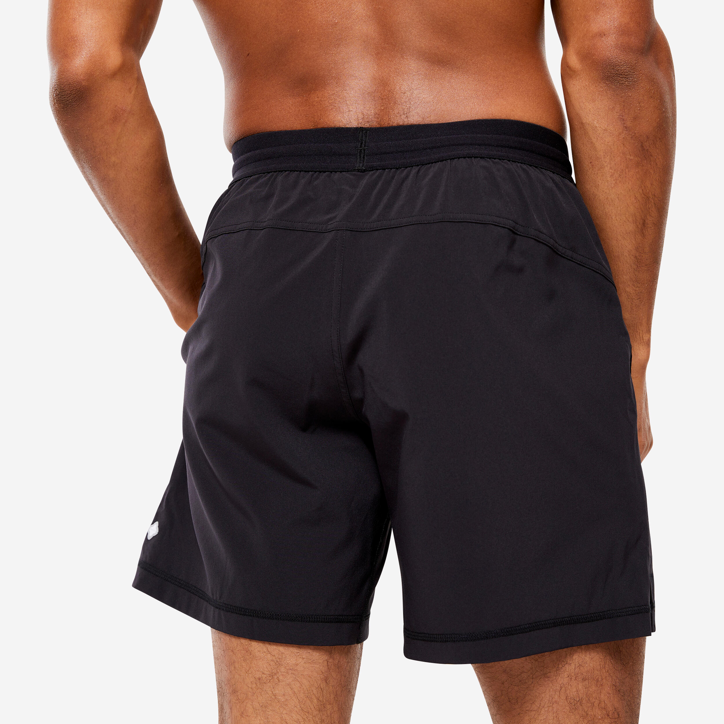 MEN'S HOT YOGA ULTRA LIGHT SHORTS WITH INTEGRATED BRIEFS BLACK