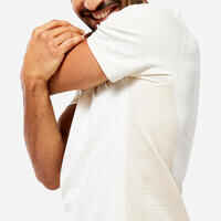 Men's Seamless Short-Sleeved Dynamic Yoga T-Shirt - White