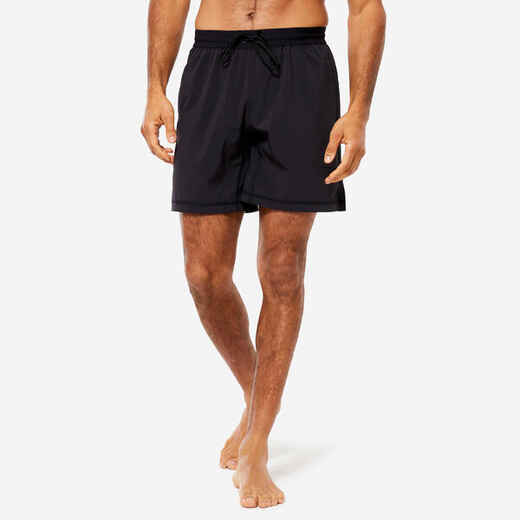 
      Kratke hlače za jogu s integriranim gaćicama muške crne
  