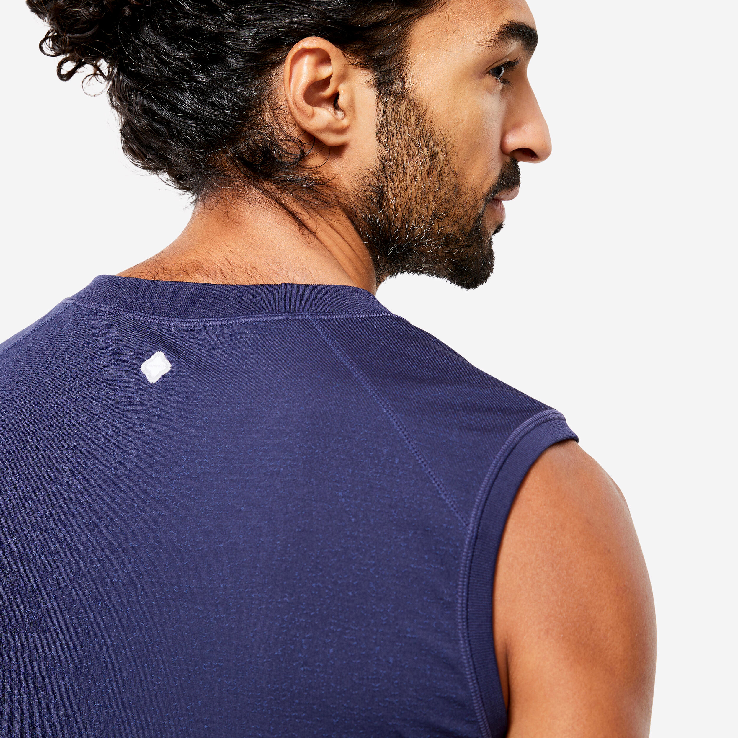 Men's Seamless Yoga Tank Top - Navy Blue 6/6