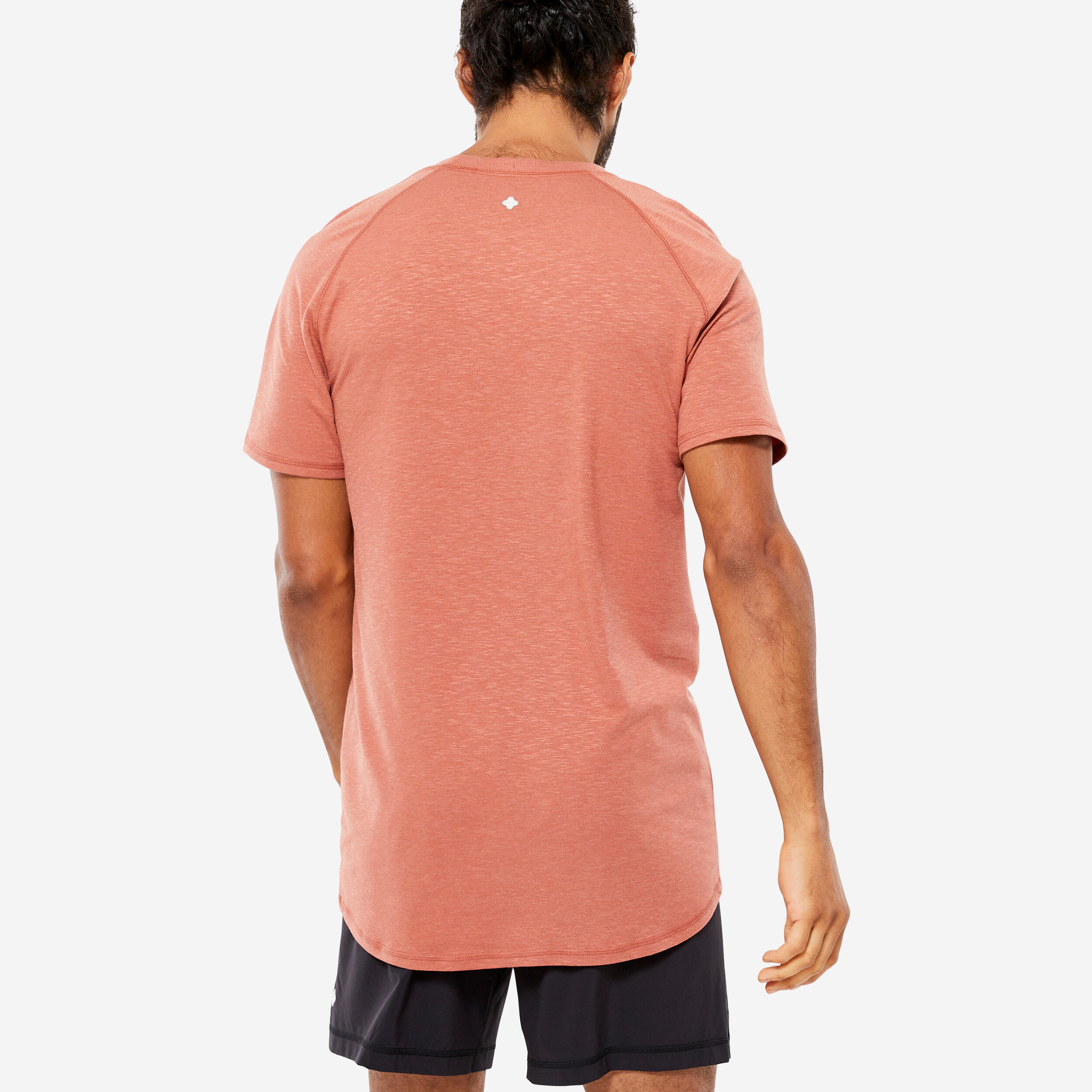 T-SHIRT MC MAN YOGA SOFT NATURAL TERRACOTTA