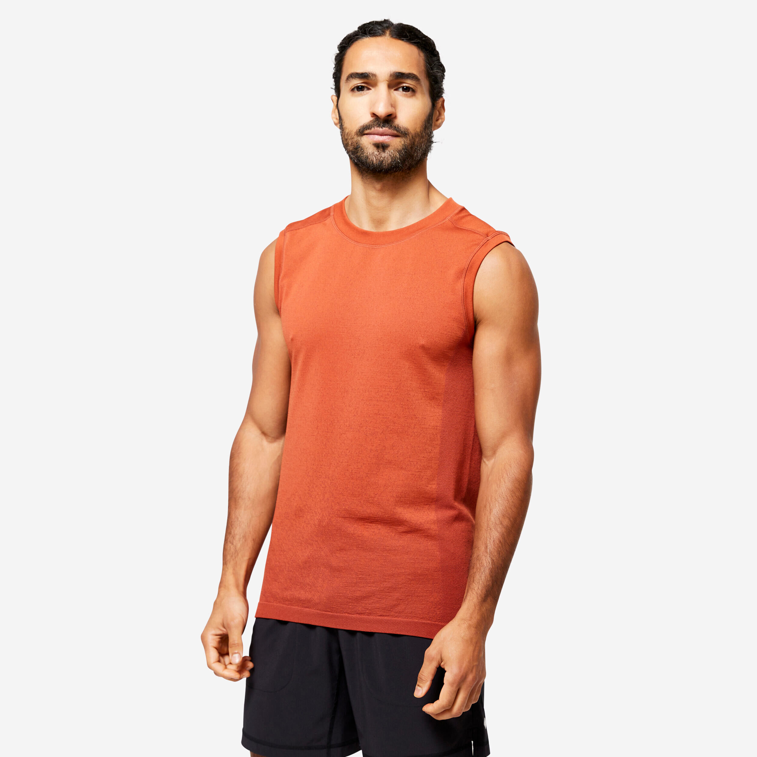 KIMJALY Men's Seamless Yoga Tank Top - Sienna