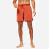 Shorts Herren mit integriertem Slip ultraleicht Hot Yoga - braun