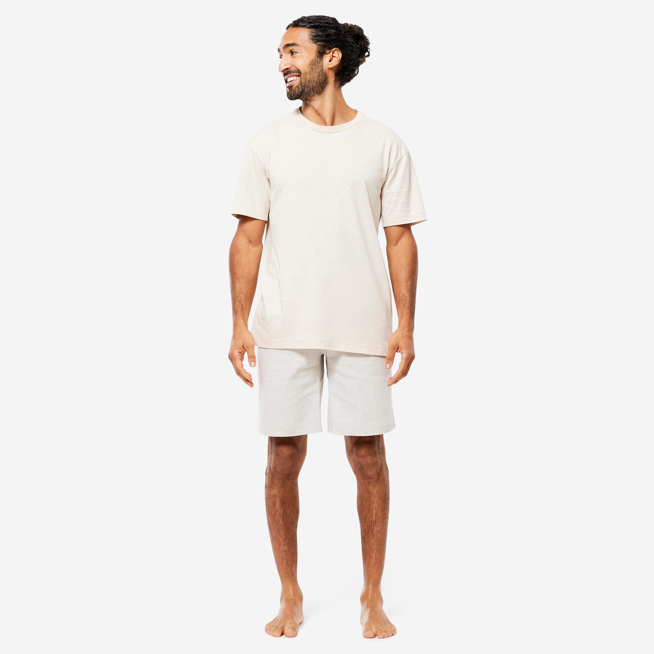 Men's Organic Cotton T-Shirt - Beige 2/6