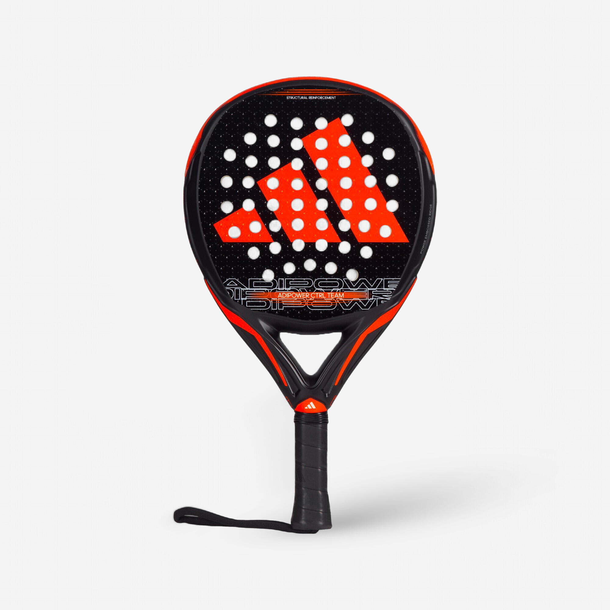 Adidas - Raquette De Padel Adulte - Adidas Adipower Ctrl Team 3.3 - Raquette De Padel - Padel Beach Tennis - Blanc-noir-orange - Taille Unique -