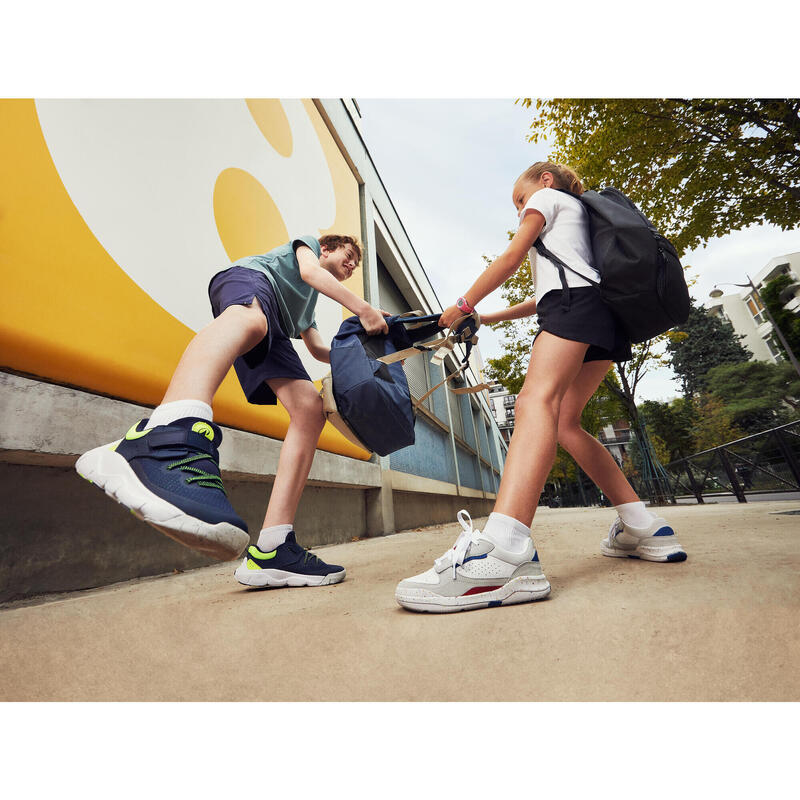 Încălțăminte sport cu scai, ușoară, Playful Fast albastru galben Copii