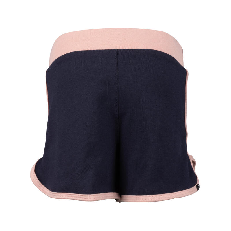 Pantaloncini baby ginnastica regolabili azzurro-rosa