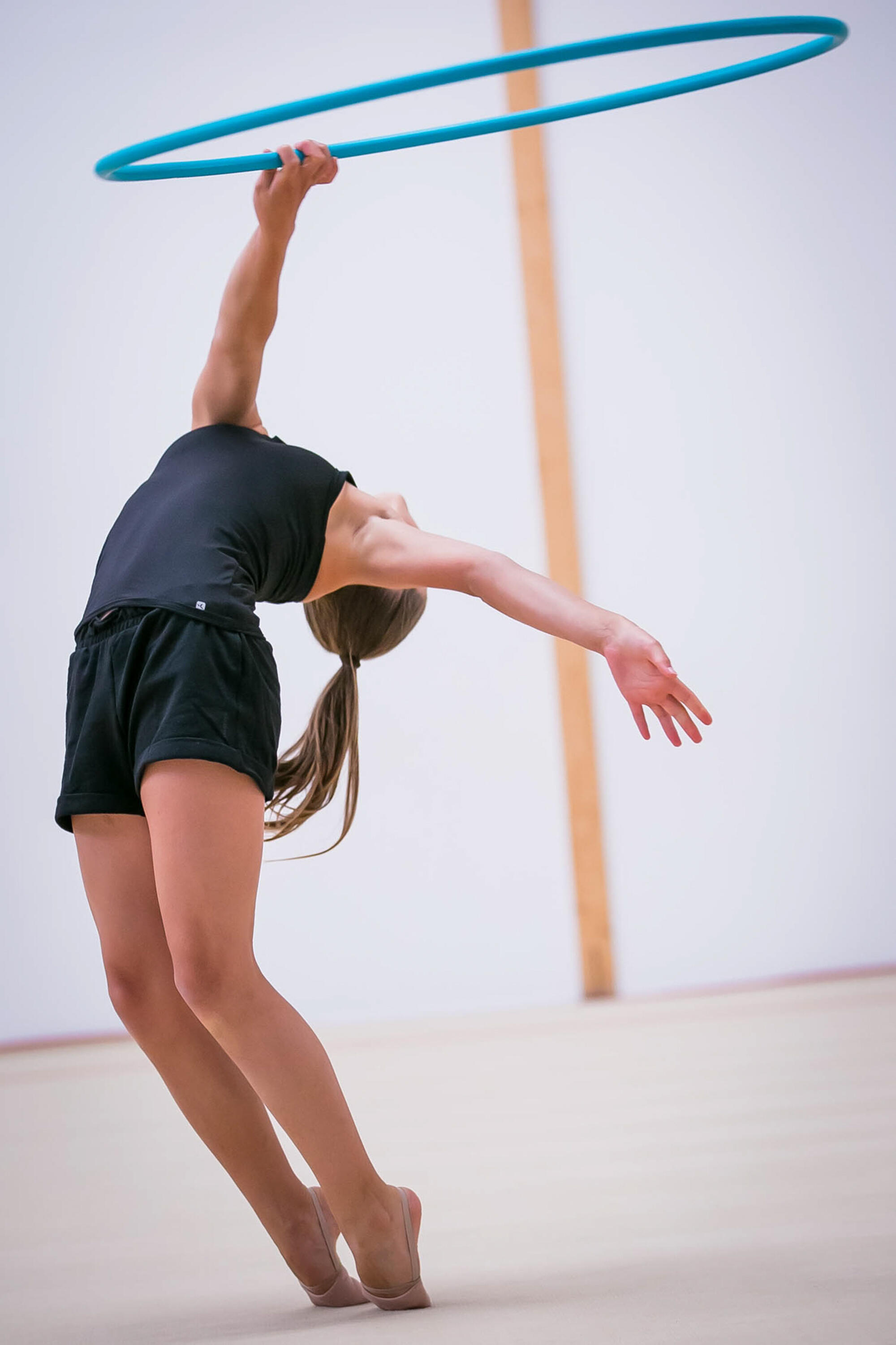 Cerceau de Gymnastique Rythmique de 85 cm Turquoise 6/8