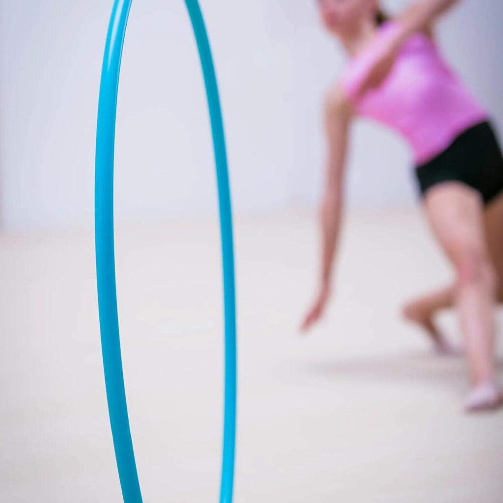 Obruč na modernú gymnastiku 85 cm tyrkysová