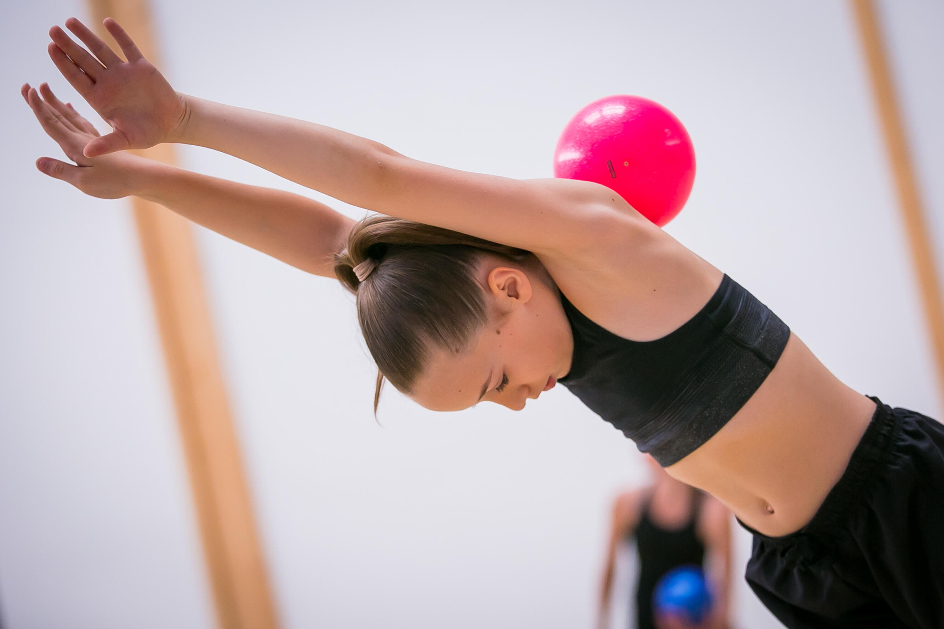 Ballon de gymnastique rythmique 16,5 cm – rose 7/8