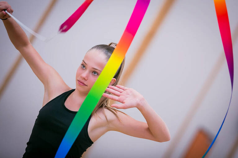 Rhythmic Gymnastics (RG) 6 m Ribbon - Multicoloured - Decathlon