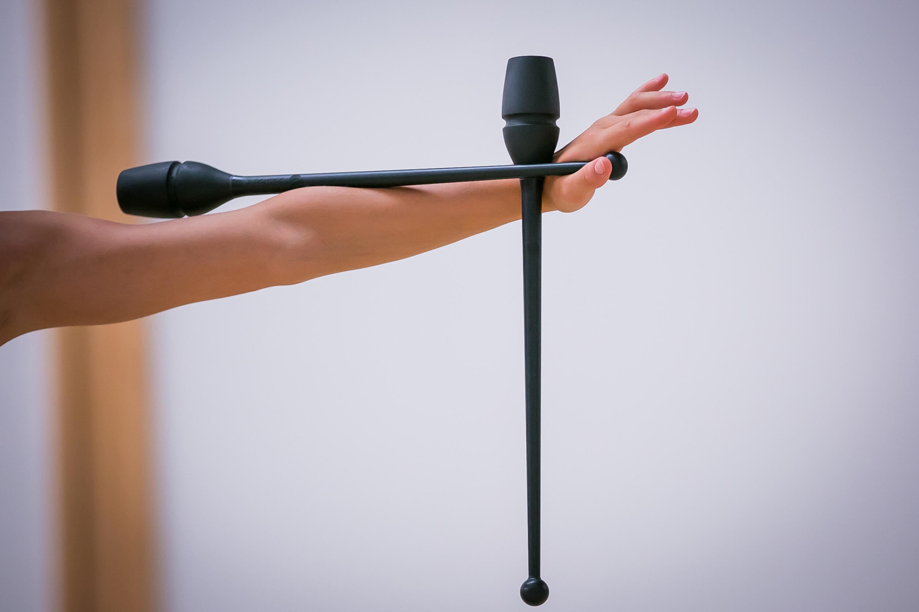 Clavette ginnastica ritmica 45cm incastrabili nere 8/9