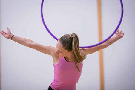 Aro de Gimnasia Rítmica  Hula Hoop (GR) 75 cm violeta