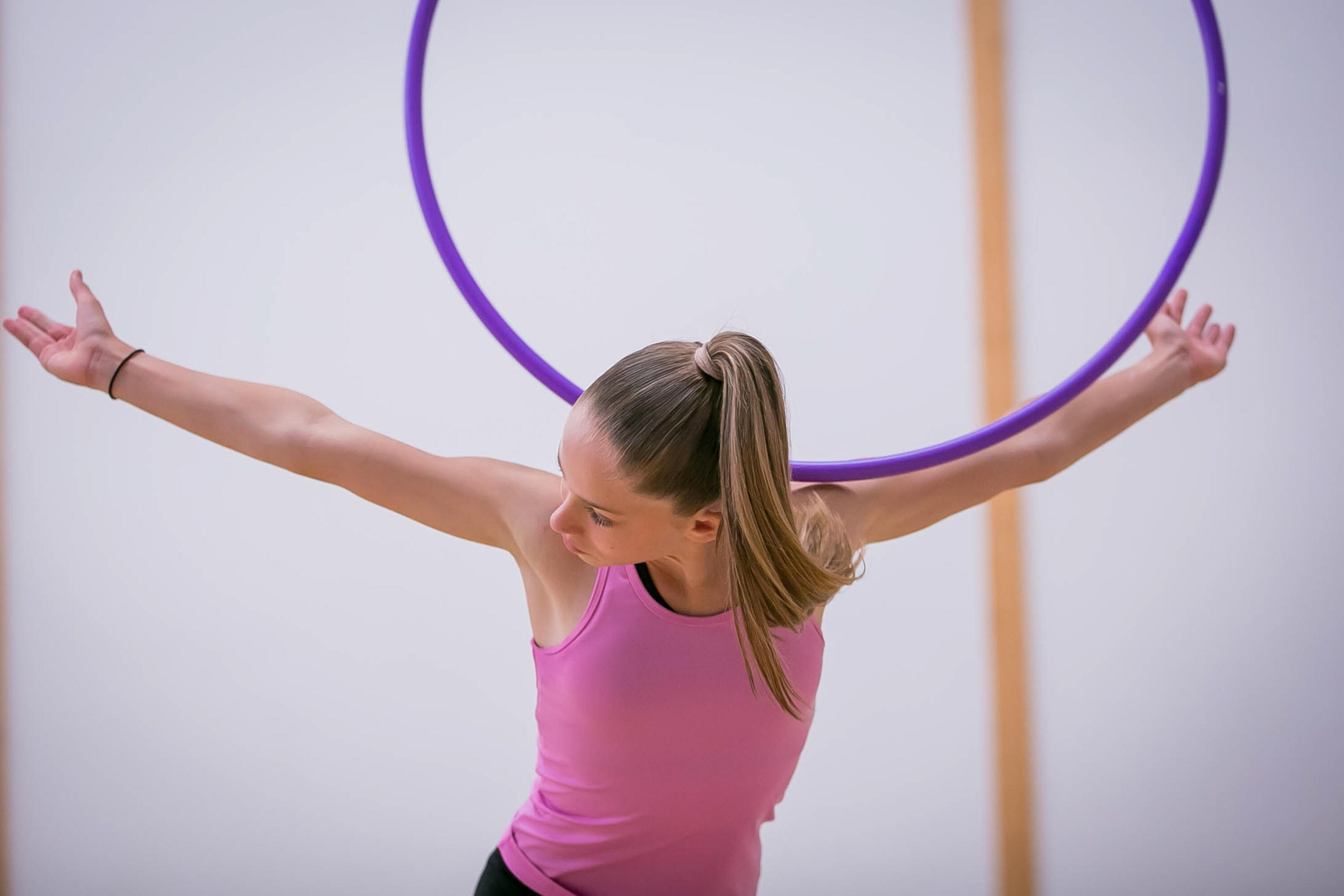 Rhythmic Gymnastics 75 cm Hoop - Purple 5/6