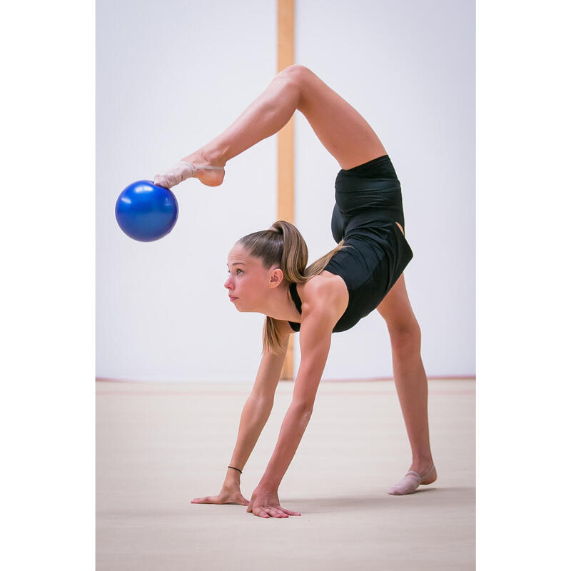 Míč na moderní gymnastiku 18,5 cm indigo modrý