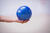 Ballon de gymnastique rythmique 185 mm, bleu myrtille