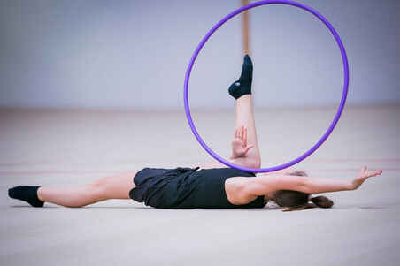 Ritminės gimnastikos lankas, 75 cm, violetinis