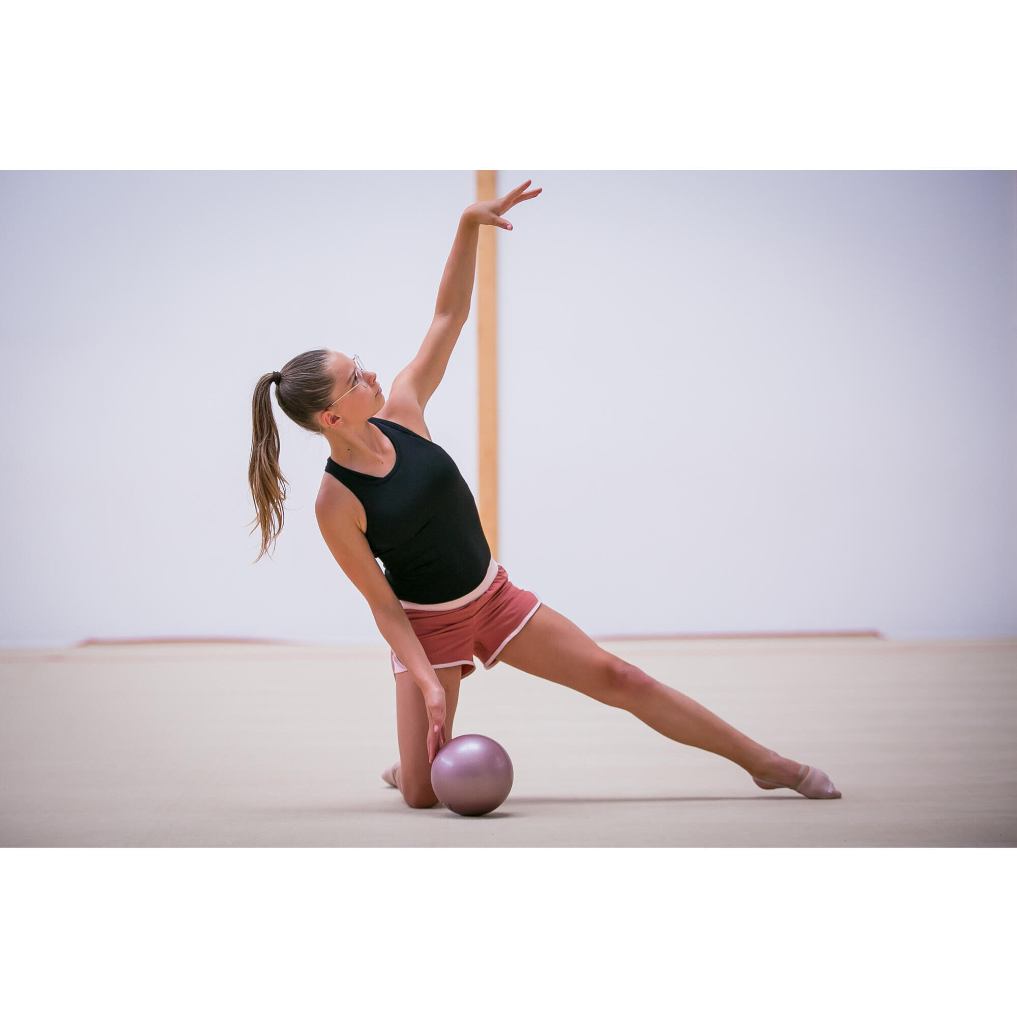 Rhythmic gymnastic ball 185 mm, gold