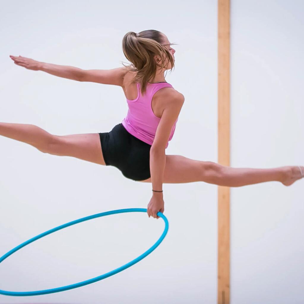 Aro de Gimnasia Rítmica de 85 cm turquesa 