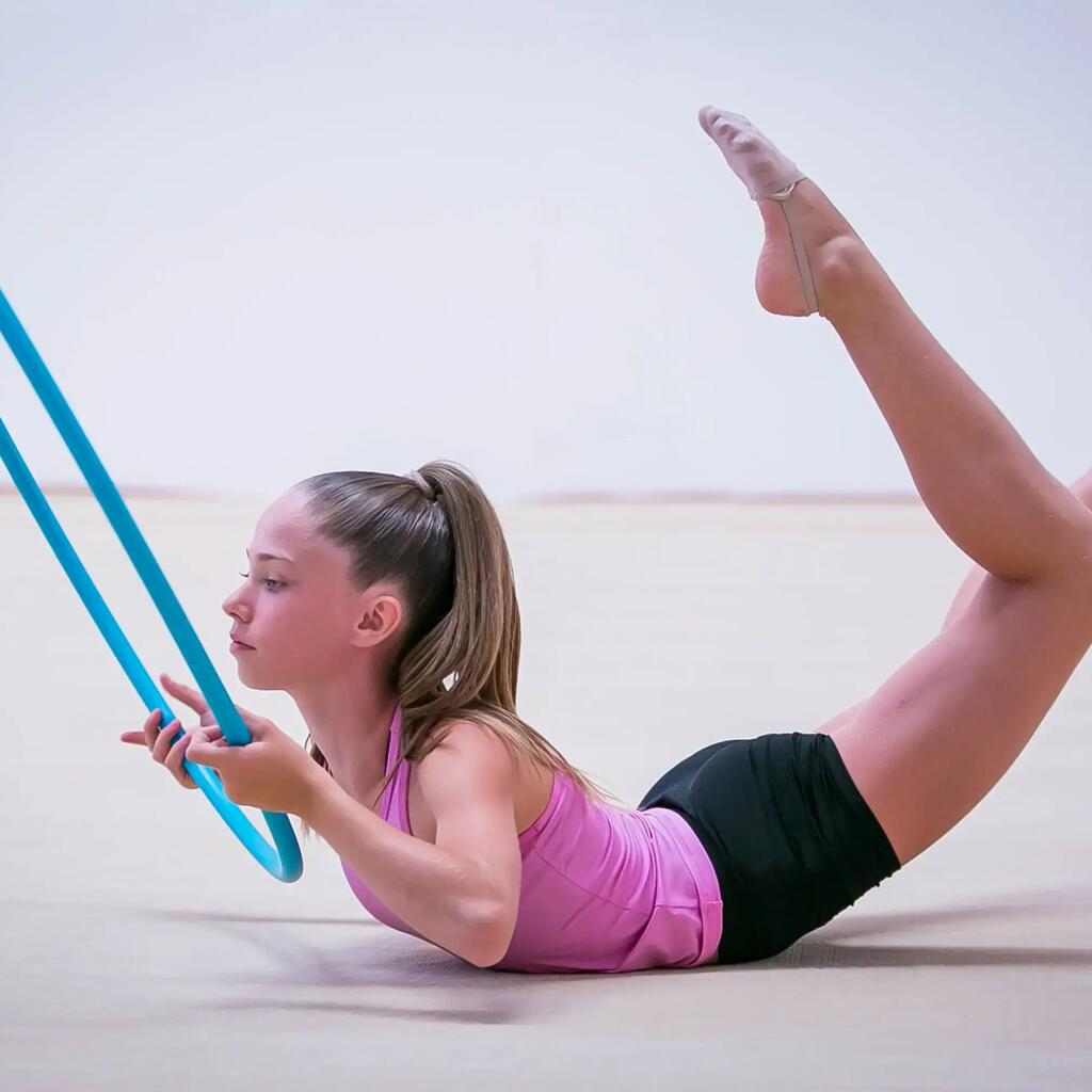 Aro de Gimnasia Rítmica de 85 cm turquesa 