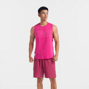 Men Fitness TEE TANK Strength Training 500 Magenta