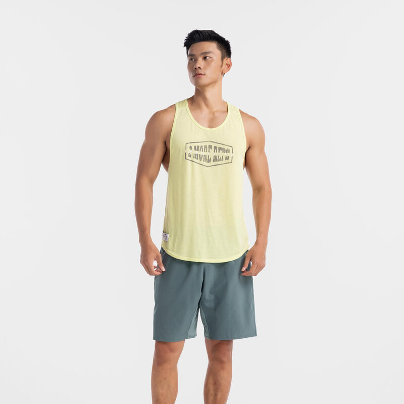 Men's Stringer Fitness Tank Top - Tropical Yellow