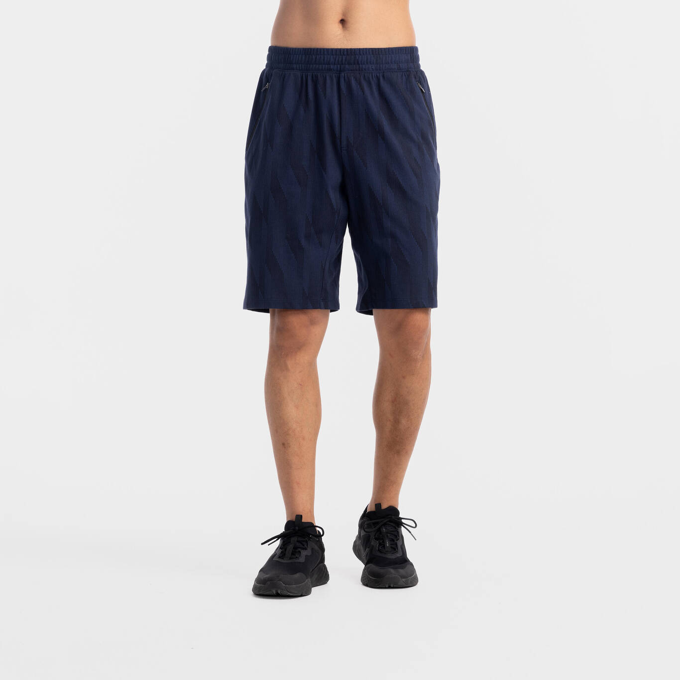 Men's Regular-Fit Zip-Up Shorts 500 - Blue/Black