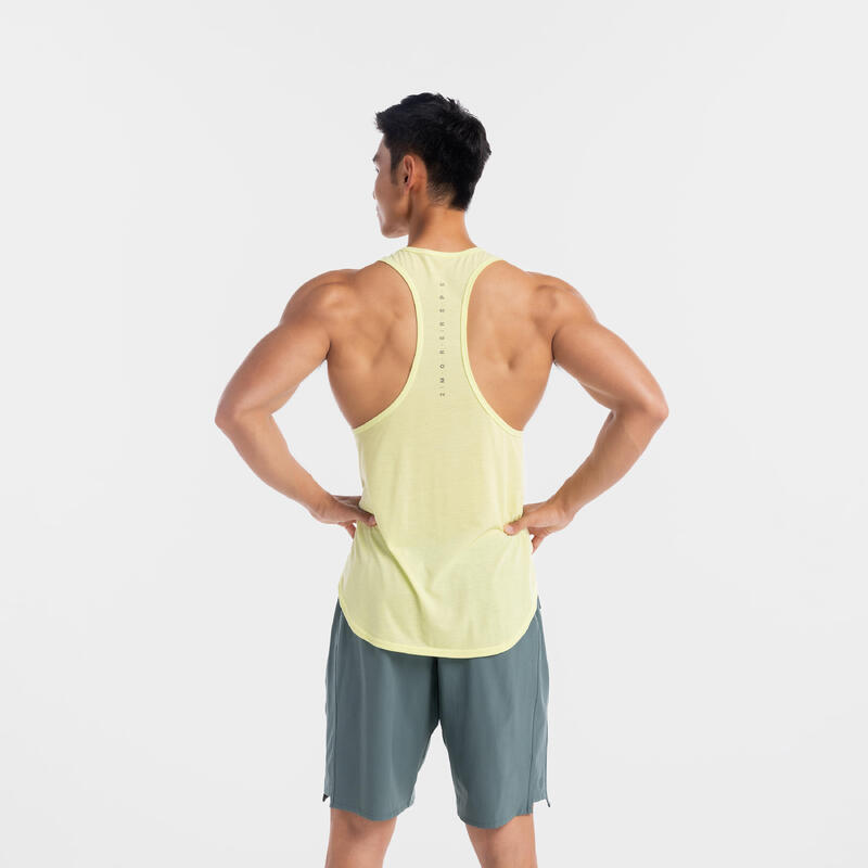 Men's Stringer Fitness Tank Top - Tropical Yellow