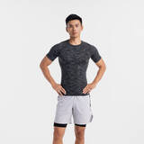 Weight Training Compression T-Shirt - Grey