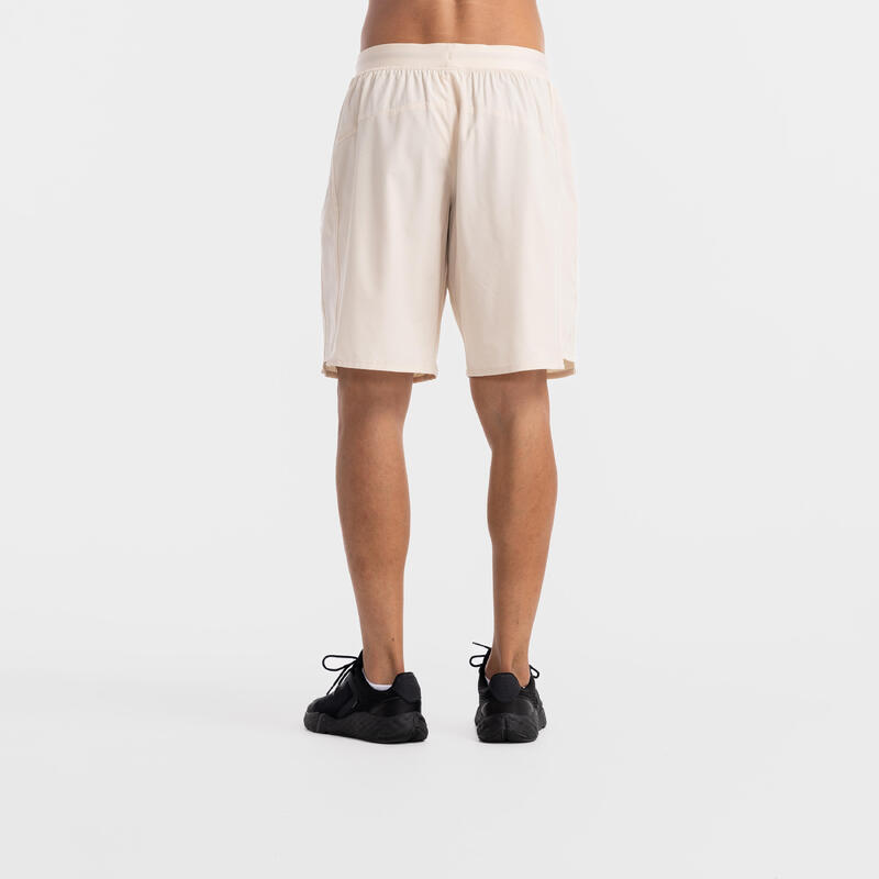 Erkek Spor Şortu - Krem Rengi - 500