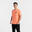 男款透氣圓領基本款健身短袖 T 恤－橘色