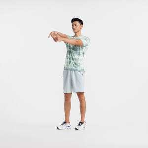 Men Fitness Breathable Essential Short-Sleeved Crew Neck T-Shirt - Green