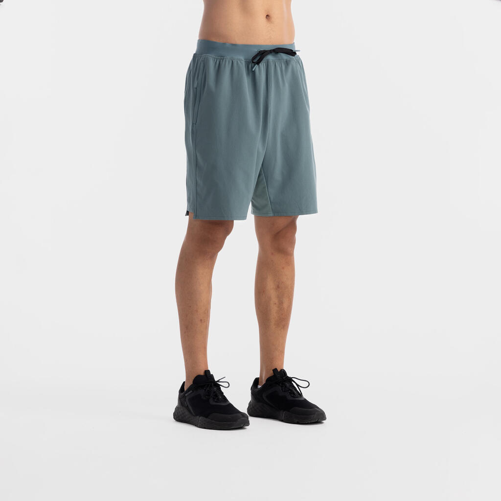 Men Fitness SHORTS CARDIO TRAINING 500-cèdre gelé