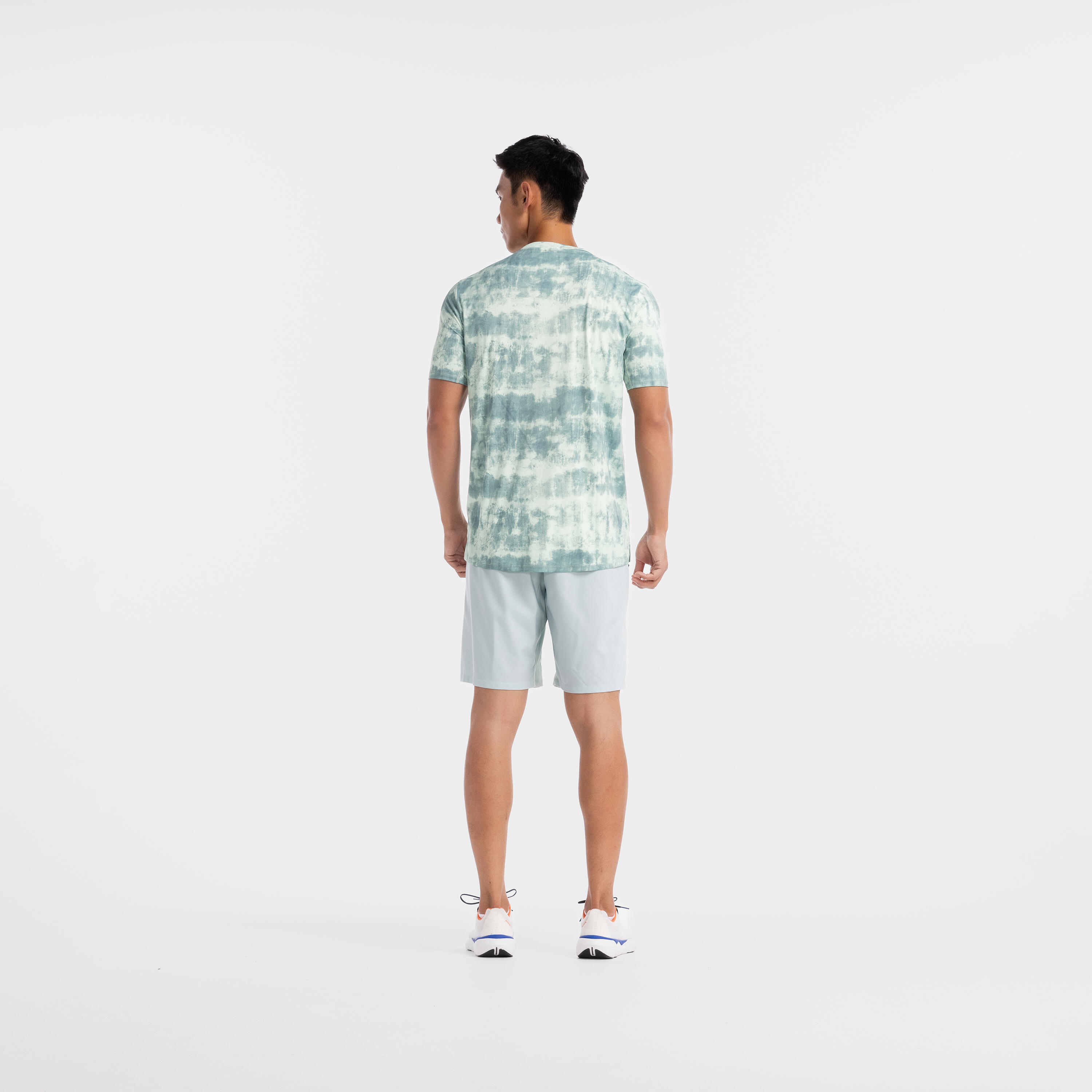 Men's Short-Sleeved Crew Neck Breathable Fitness T-Shirt - Light Green 6/6