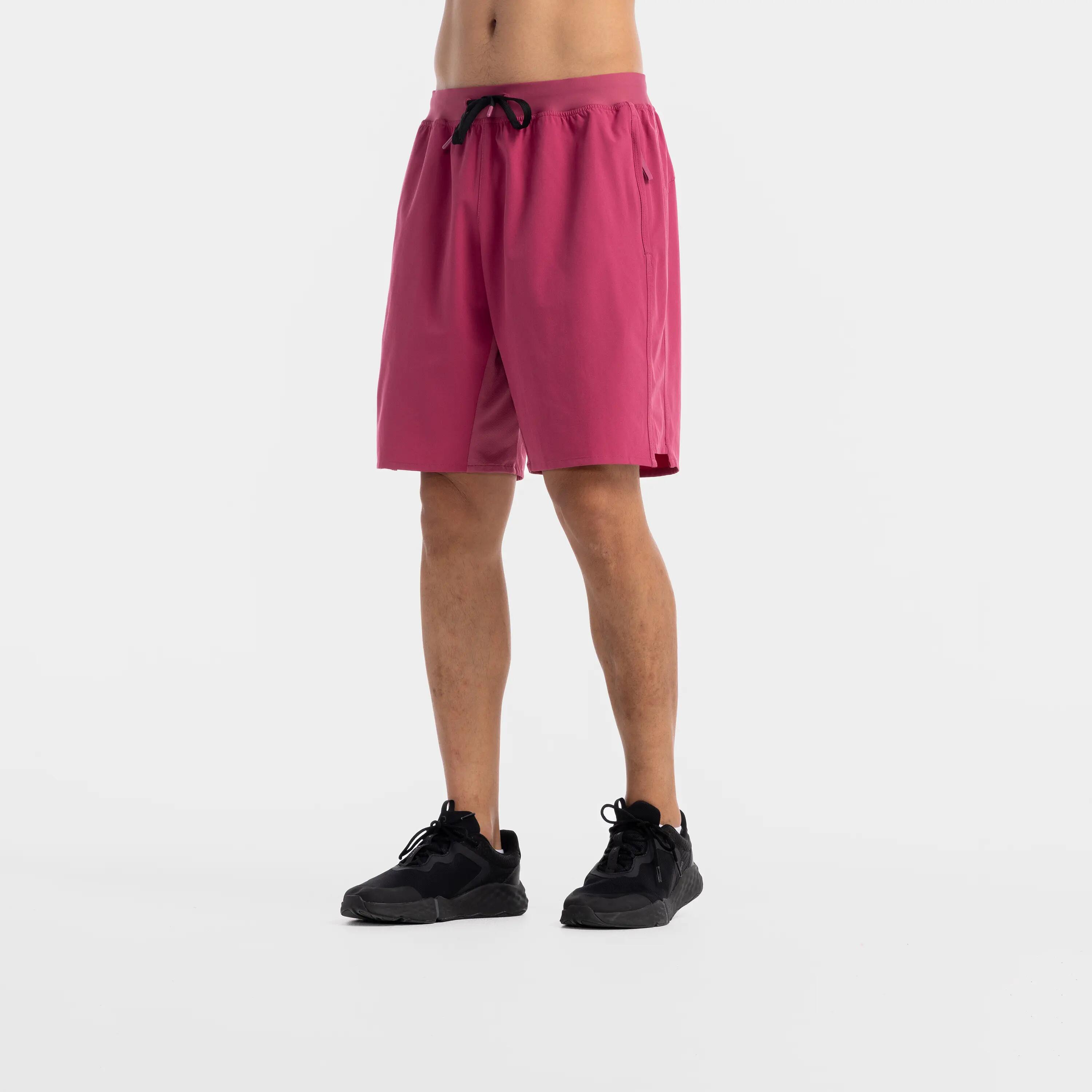 Men's Fitness Cardio Training Shorts 500 - Pink 2/9
