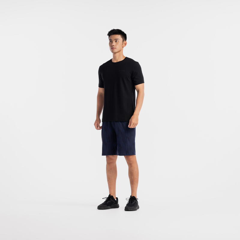 Men's Regular-Fit Zip-Up Shorts 500 - Blue/Black
