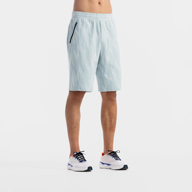 Men's Regular-Fit Zip-Up Shorts 500 - Green