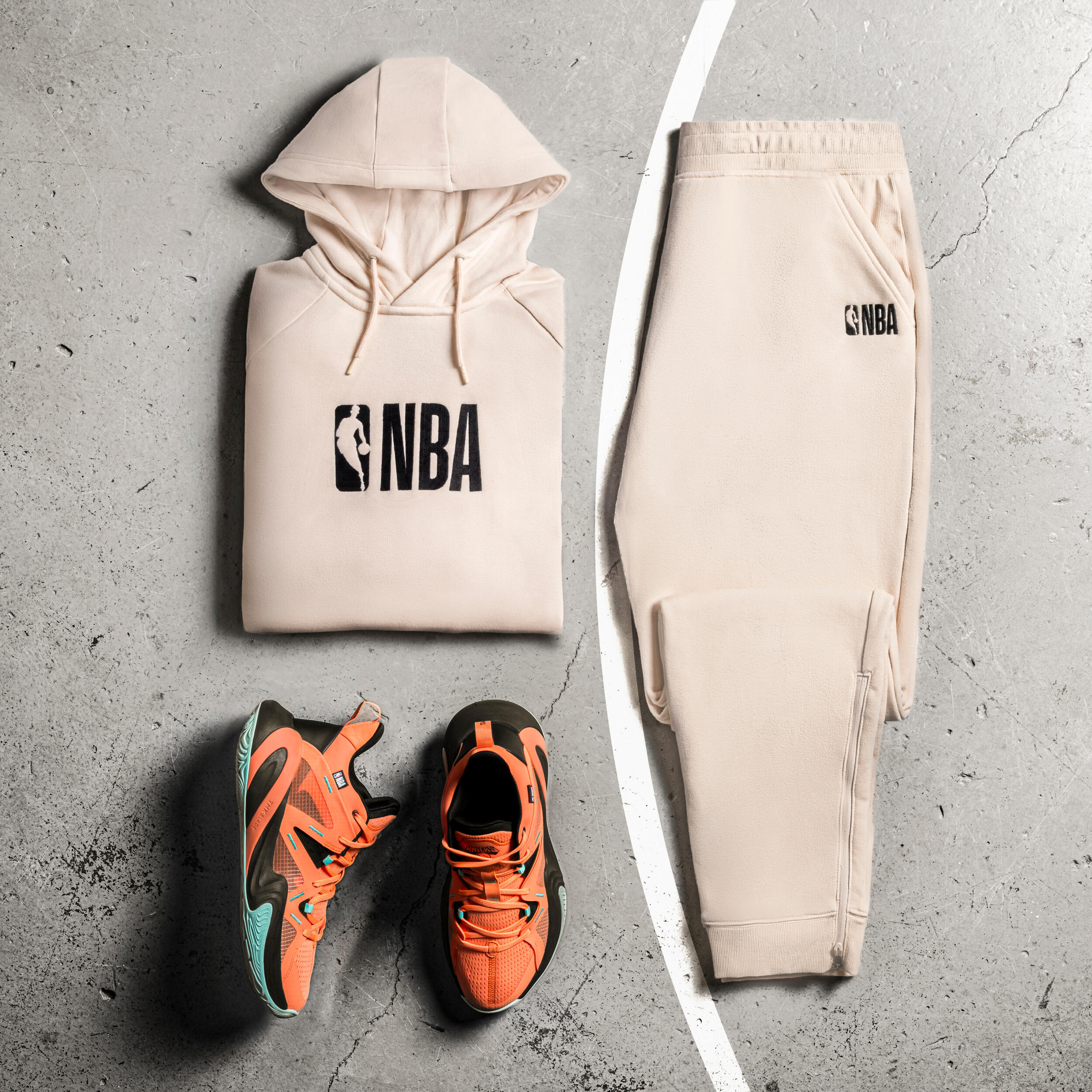 Men's/Women's Hoodie 900 NBA - Beige 8/9