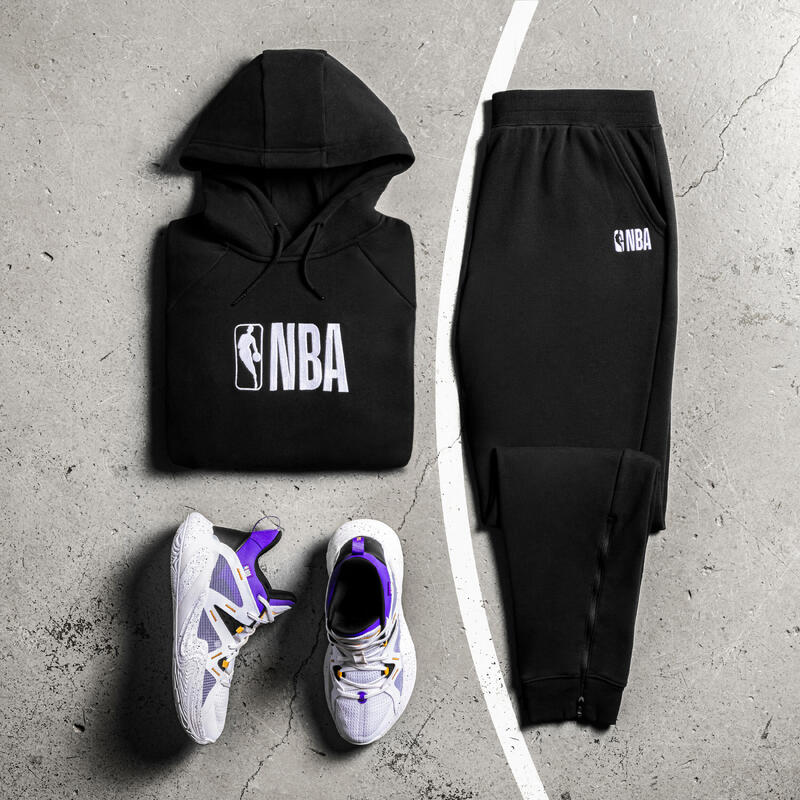 Basketbalhoodie heren/dames 900 NBA zwart