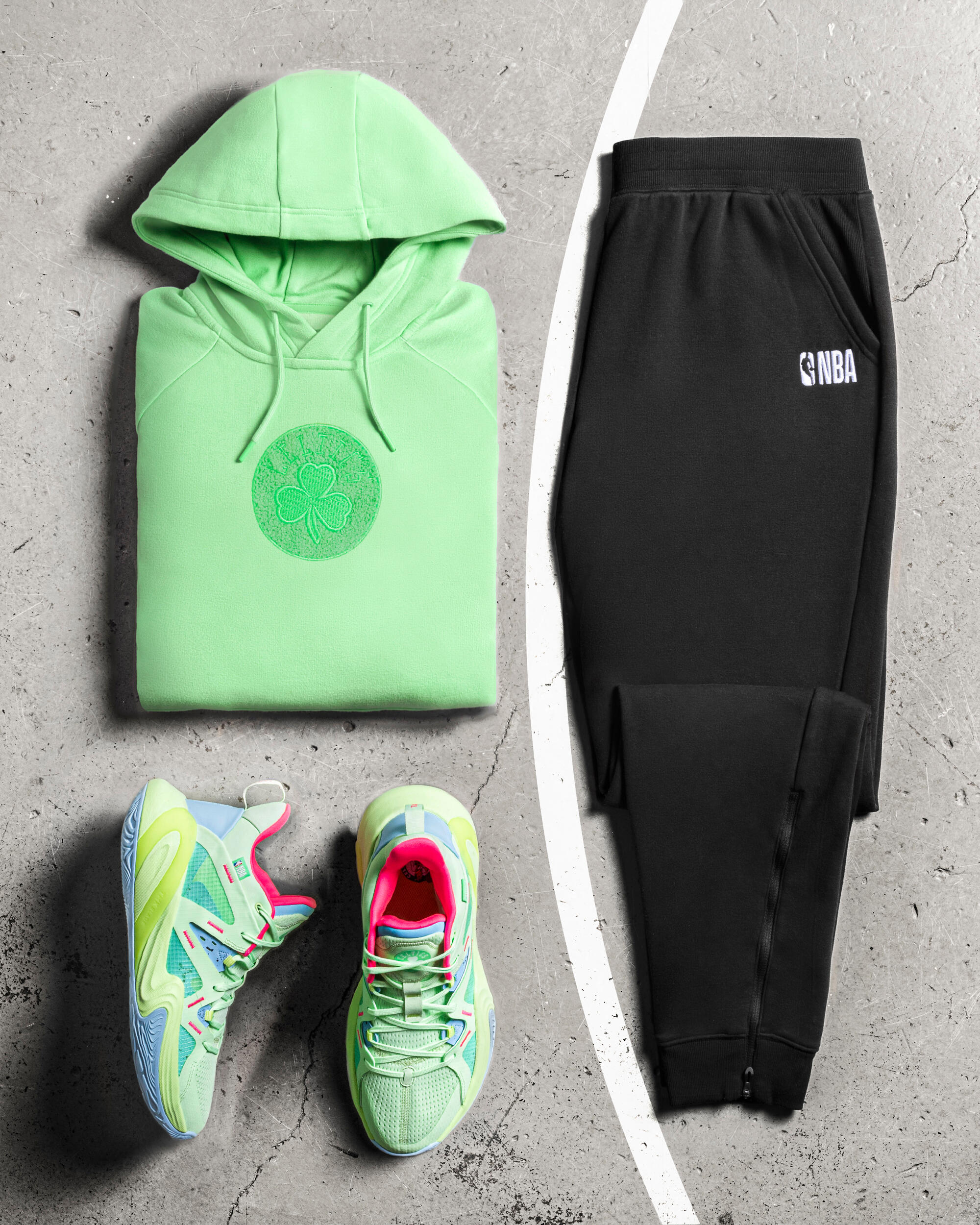 TARMAK Mikina s kapucňou 900 NBA Boston Celtics unisex zelená L · záber 9